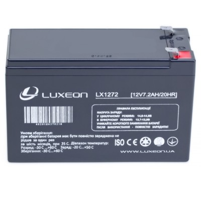 Аккумуляторная батарея Luxeon LX1272 12В 7.2АЧ